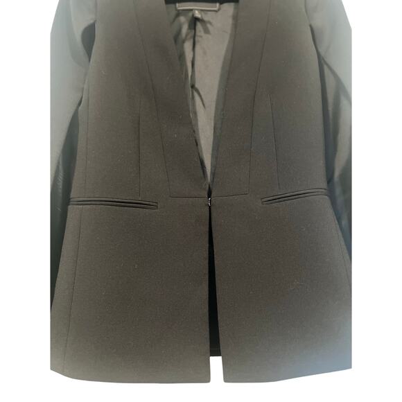 BCBGMAXAZRIA Upas Cape Blazer Jacket Black Formal Cocktail XXS - Picture 3 of 8